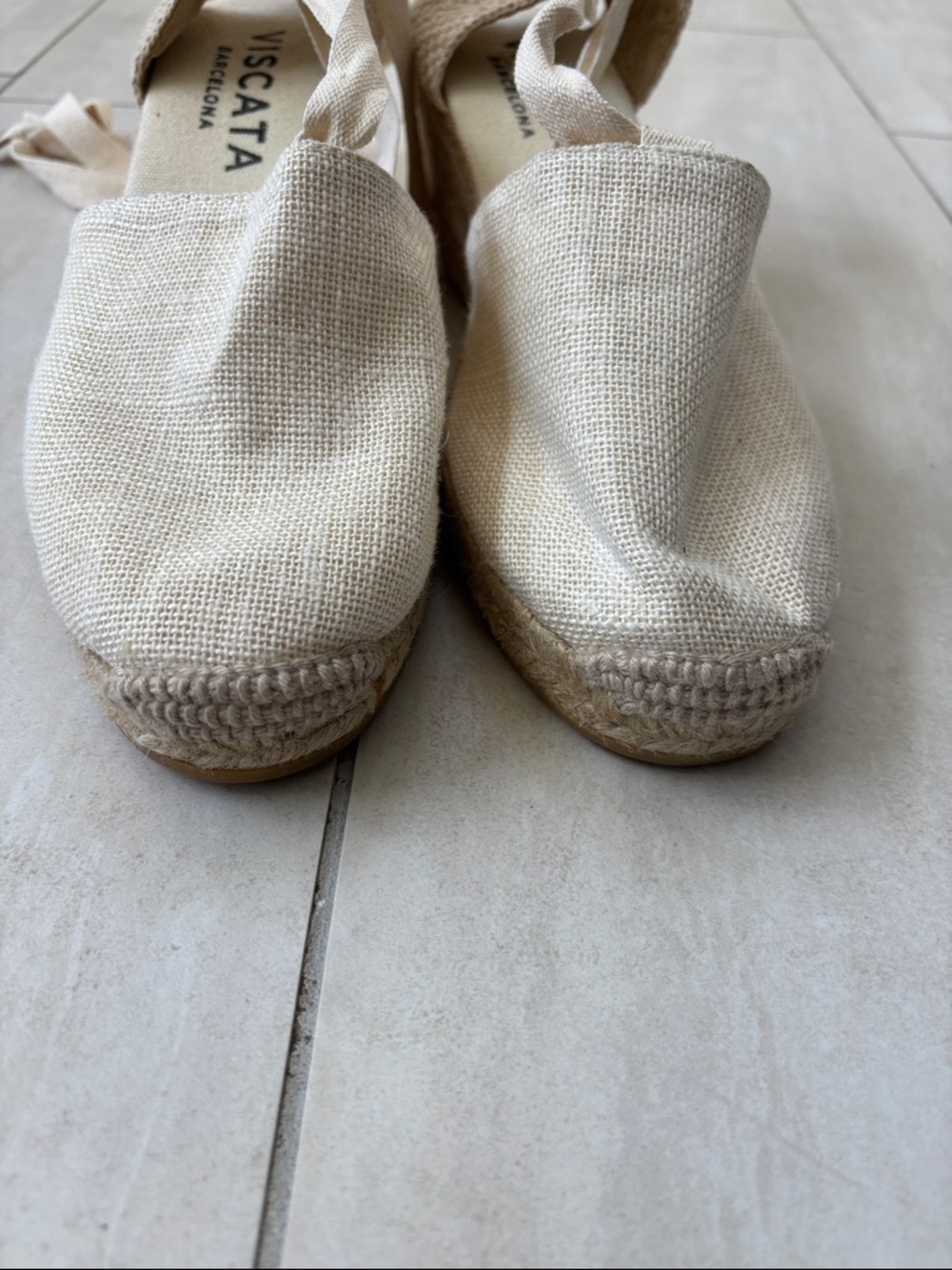 VISCATA Candell Canvas Espadrille Beige 40 - Picture 6 of 11